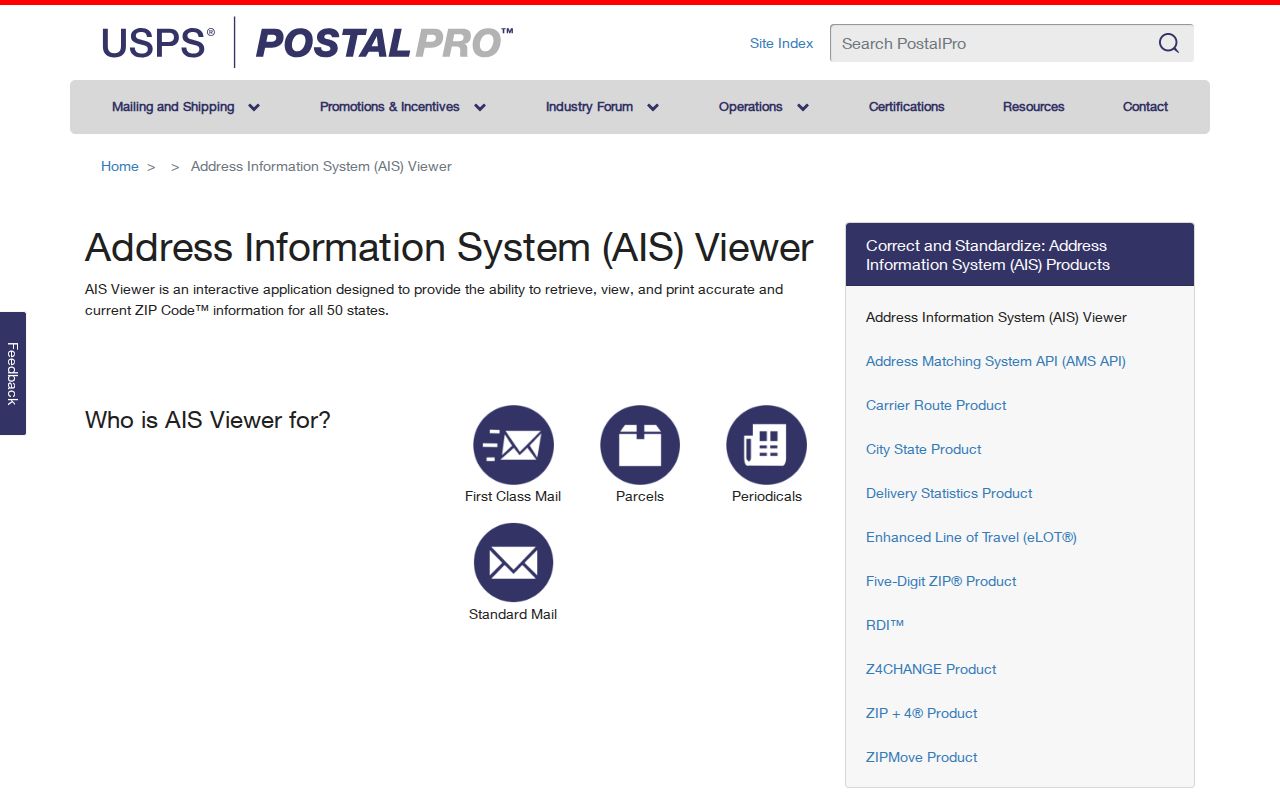 USPS ZIP locale and address information resource